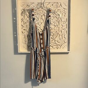 Love Tree Multicolor Striped Button-Down Top